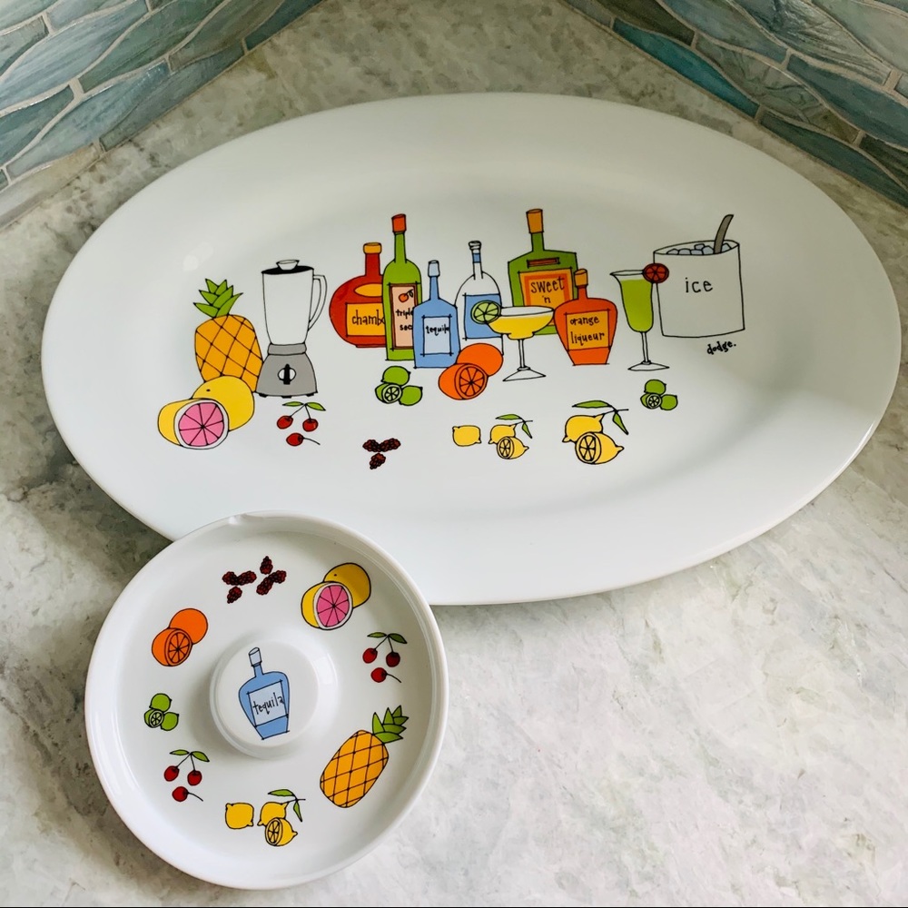 Ursula Dodge Margarita Salter & Dish Cocktail Set - Picture 1 of 9